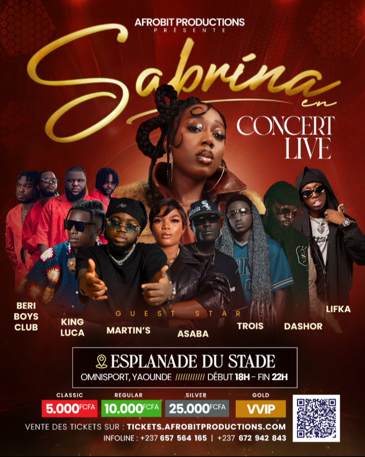 4 juillet 2026 : Sabrina donne rendez-vous à Yaoundé pour son premier grand concert live screenshot 20260701 184711